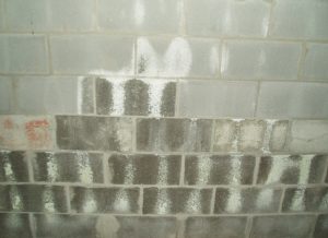 water intrusion on block foundation wall
